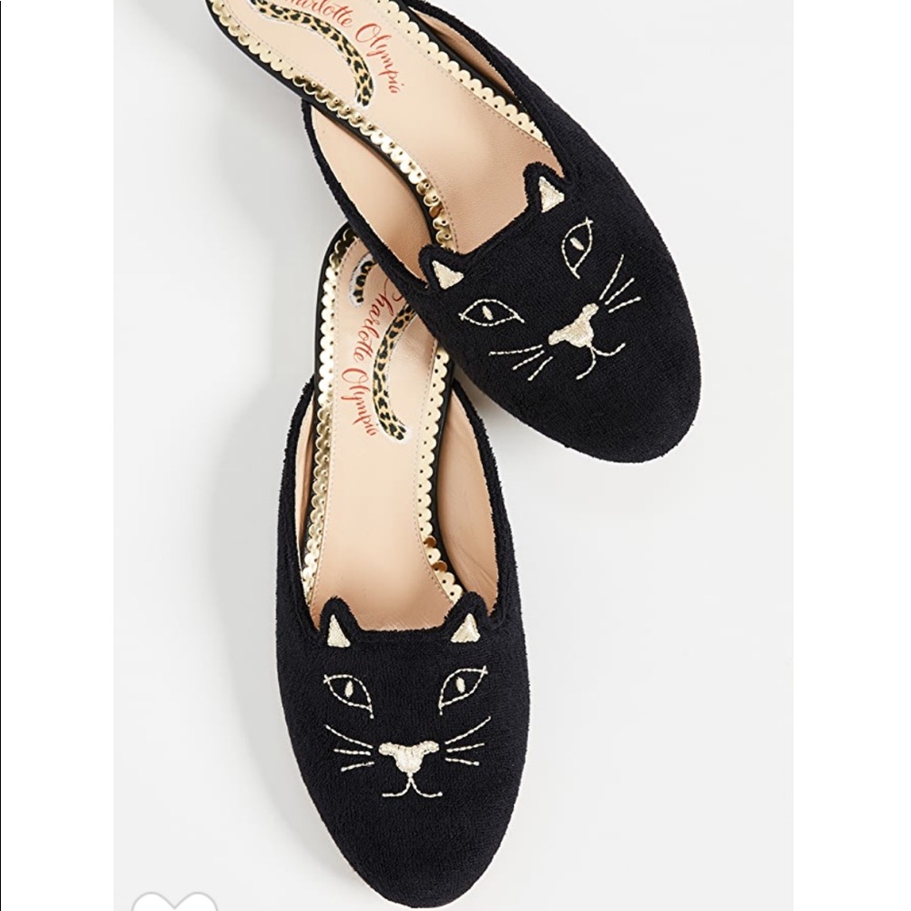 Charlotte Olympia kitty slippers